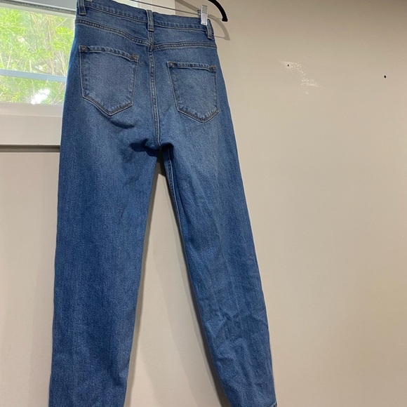 Fashion Nova Blue Mom Jeans - Picture 3 of 3